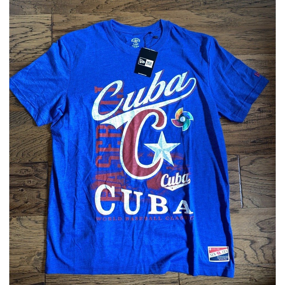 New Era Cuba World Baseball Classic WBC 2026 T-Shirt Blue Men XL NWT New Era